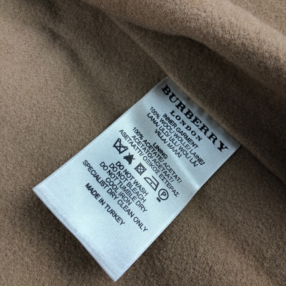 Burberry Solid Brown Wool Liner - image 4